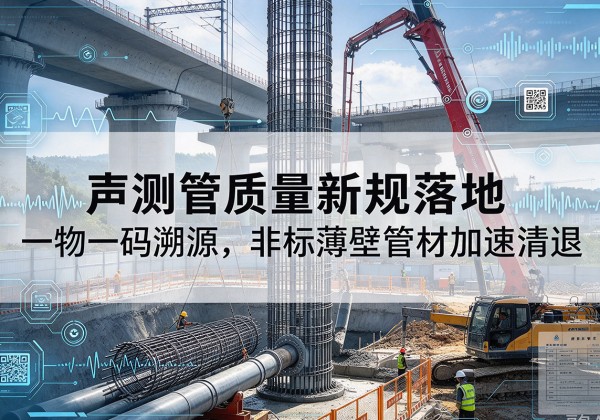 淮滨声测管质量新规落地，一物一码溯源，非标薄壁管材加速清退